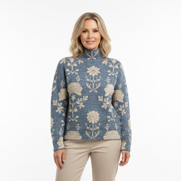 GIONA™ | Cozy Knitted Sweater with Floral-Inspired Design