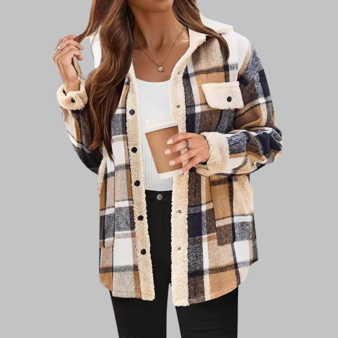 Zeny | Classic Long Sleeve Button Down Jacket