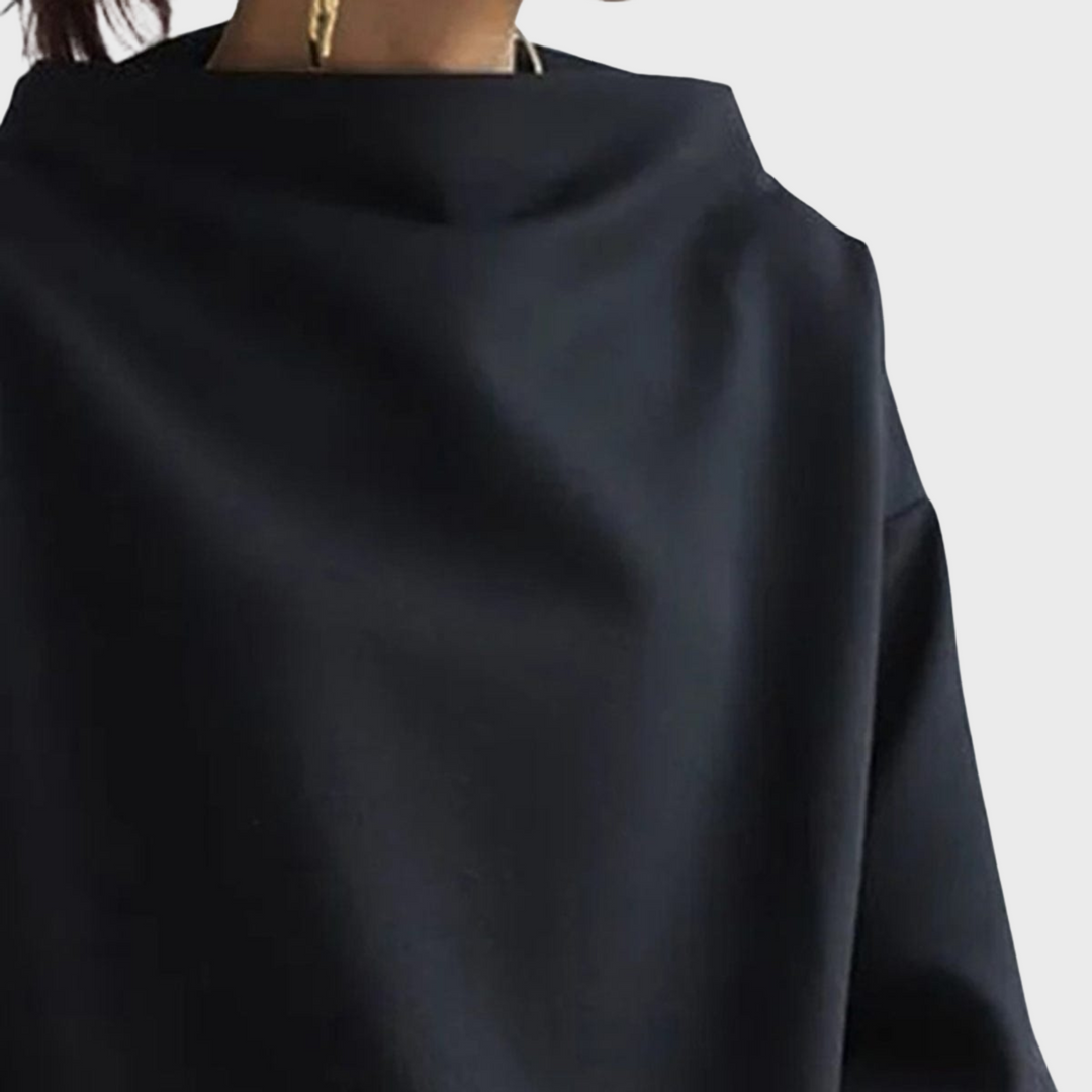 Elly | Casual Top with High Neck