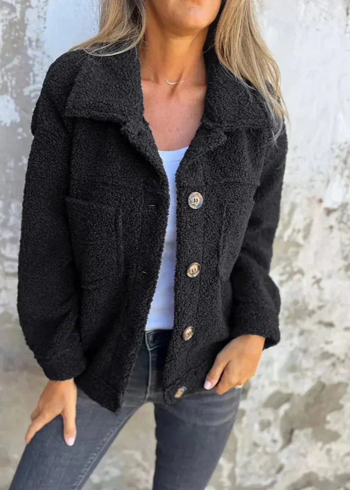 Katia - Soft fleece jacket with buttons