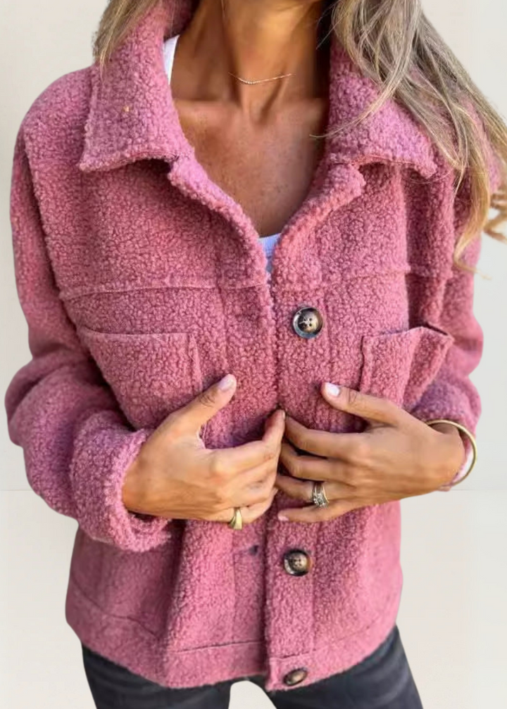 Katia - Soft fleece jacket with buttons