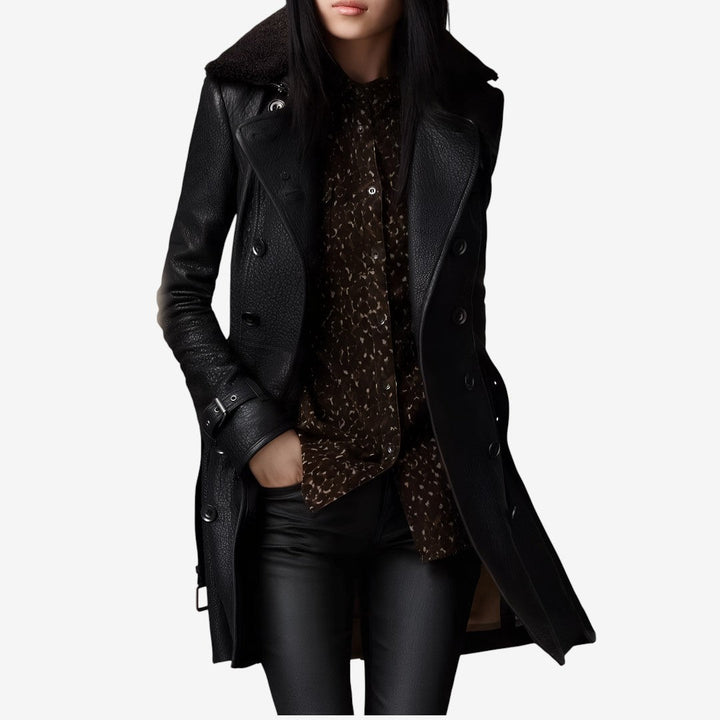 Margot | Elegant Leather Coat