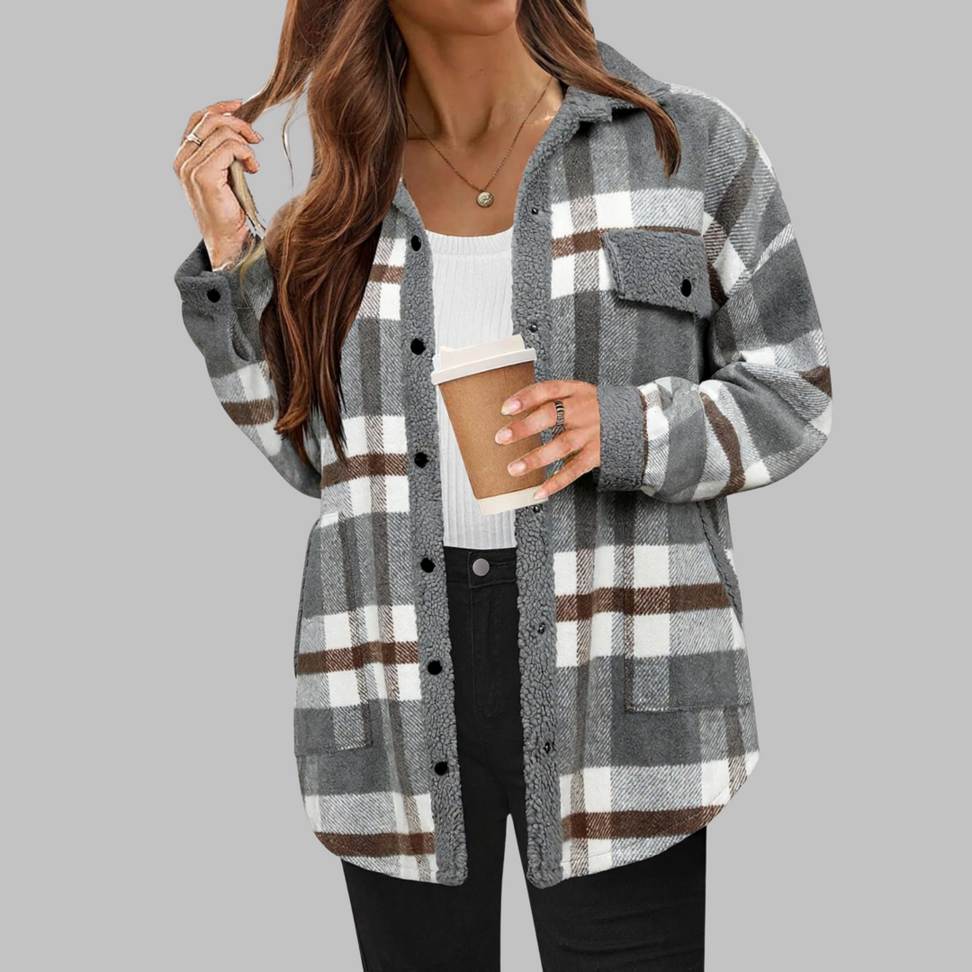 Zeny | Classic Long Sleeve Button Down Jacket