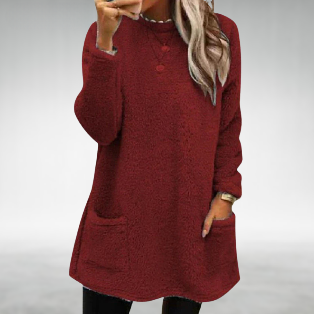 Nora | Fleece Sweater with Pockets
