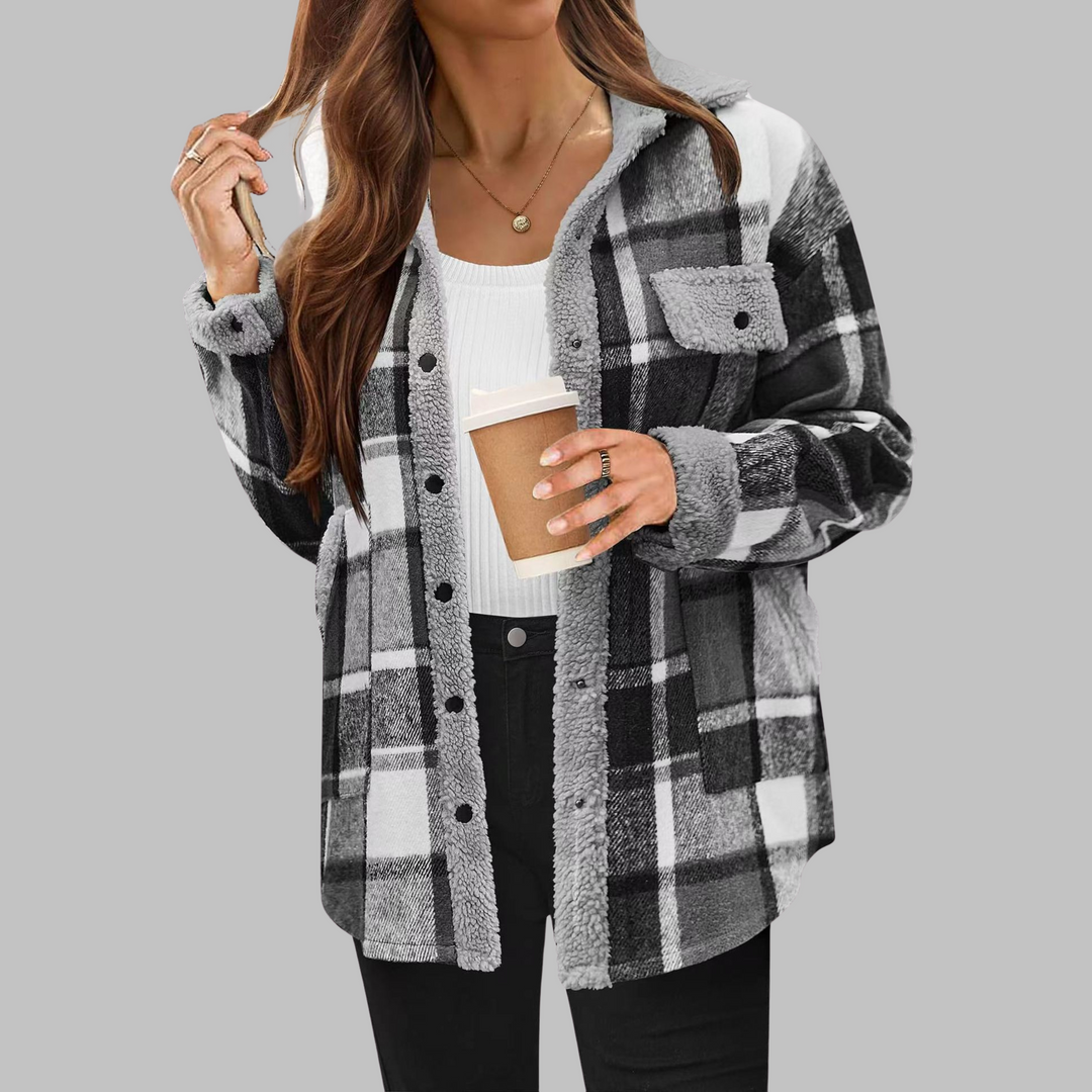 Zeny | Classic Long Sleeve Button Down Jacket