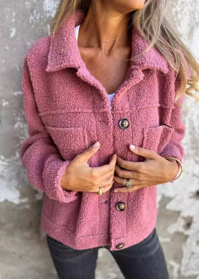 Katia - Soft fleece jacket with buttons