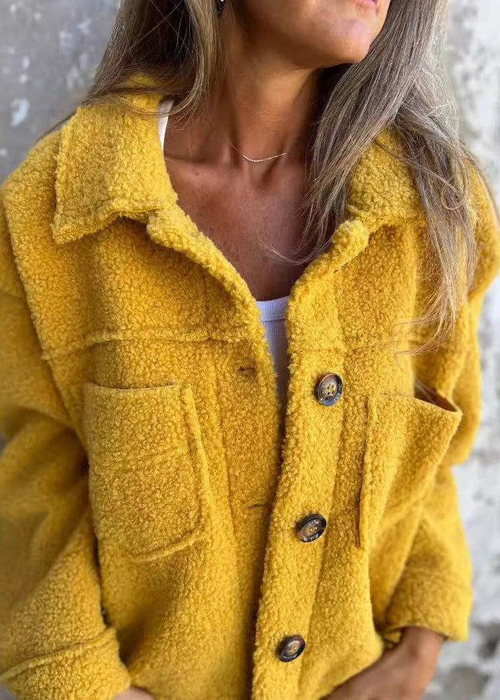 Katia - Soft fleece jacket with buttons