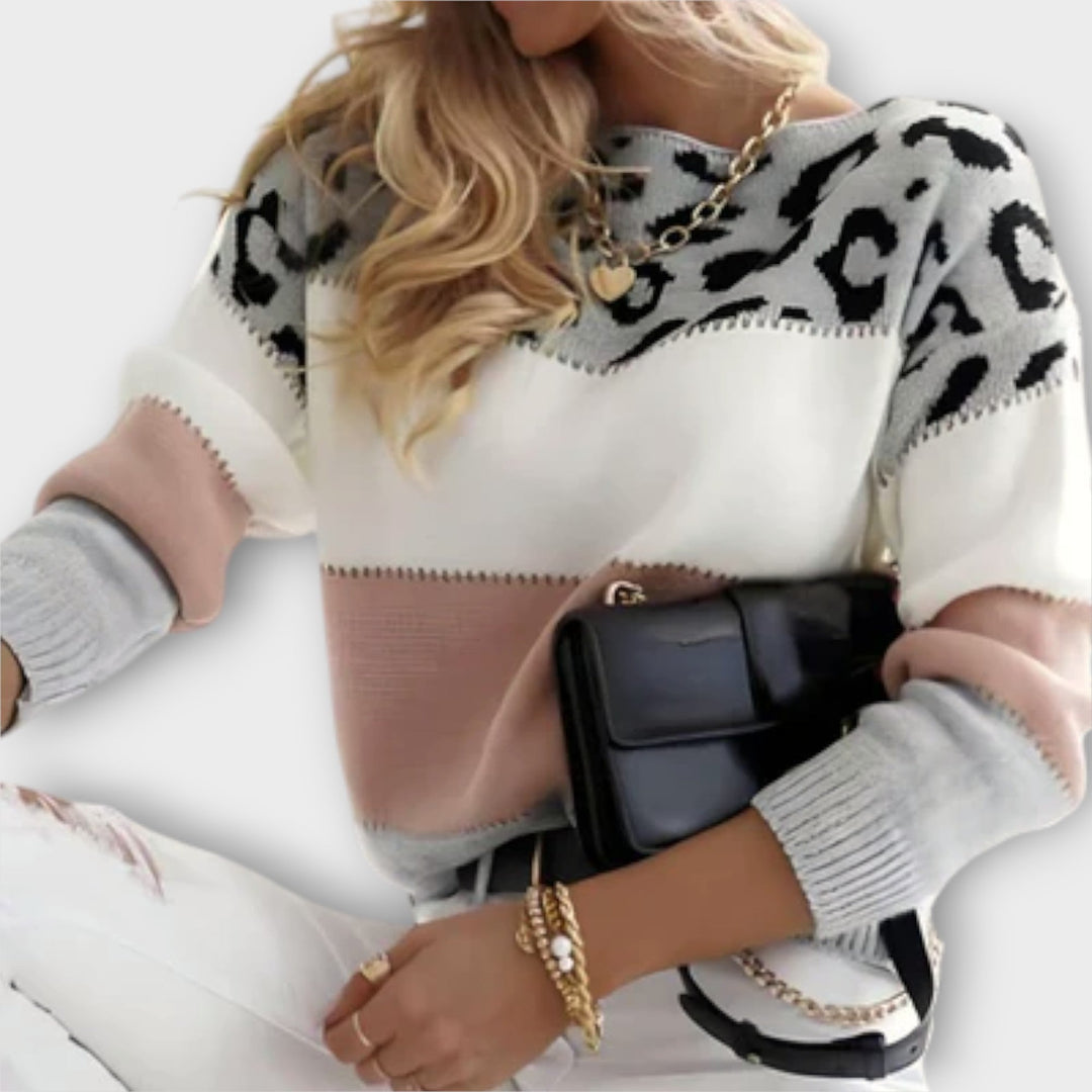 Comfortable Lion Design Sweater