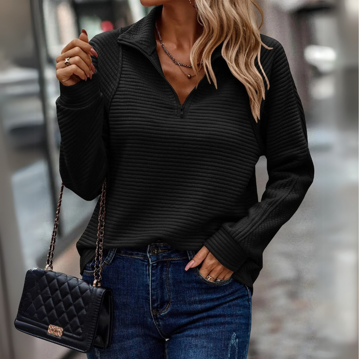 Abigail | Half-Zip Detail Sweater