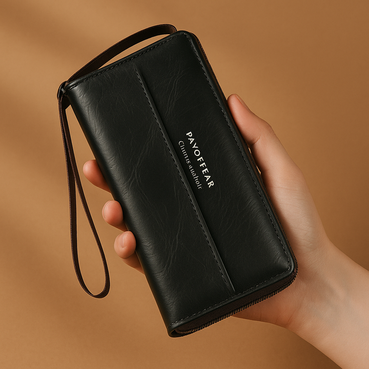 Ruby | Versatile PU Leather Zipper Clutch