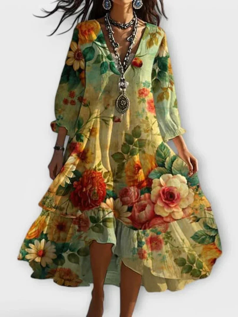 Luna | Vintage Floral Dress