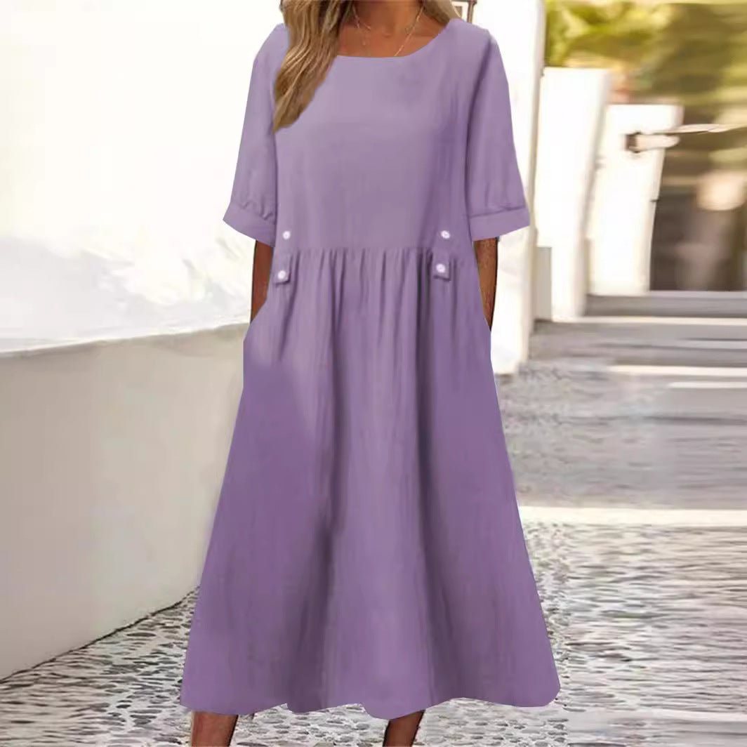 Lilano | Evans Button-Accent Midi Dress