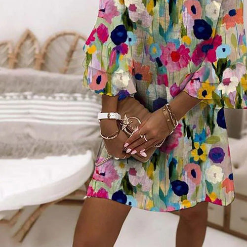 Ellana | Lovely Floral Mini Dress