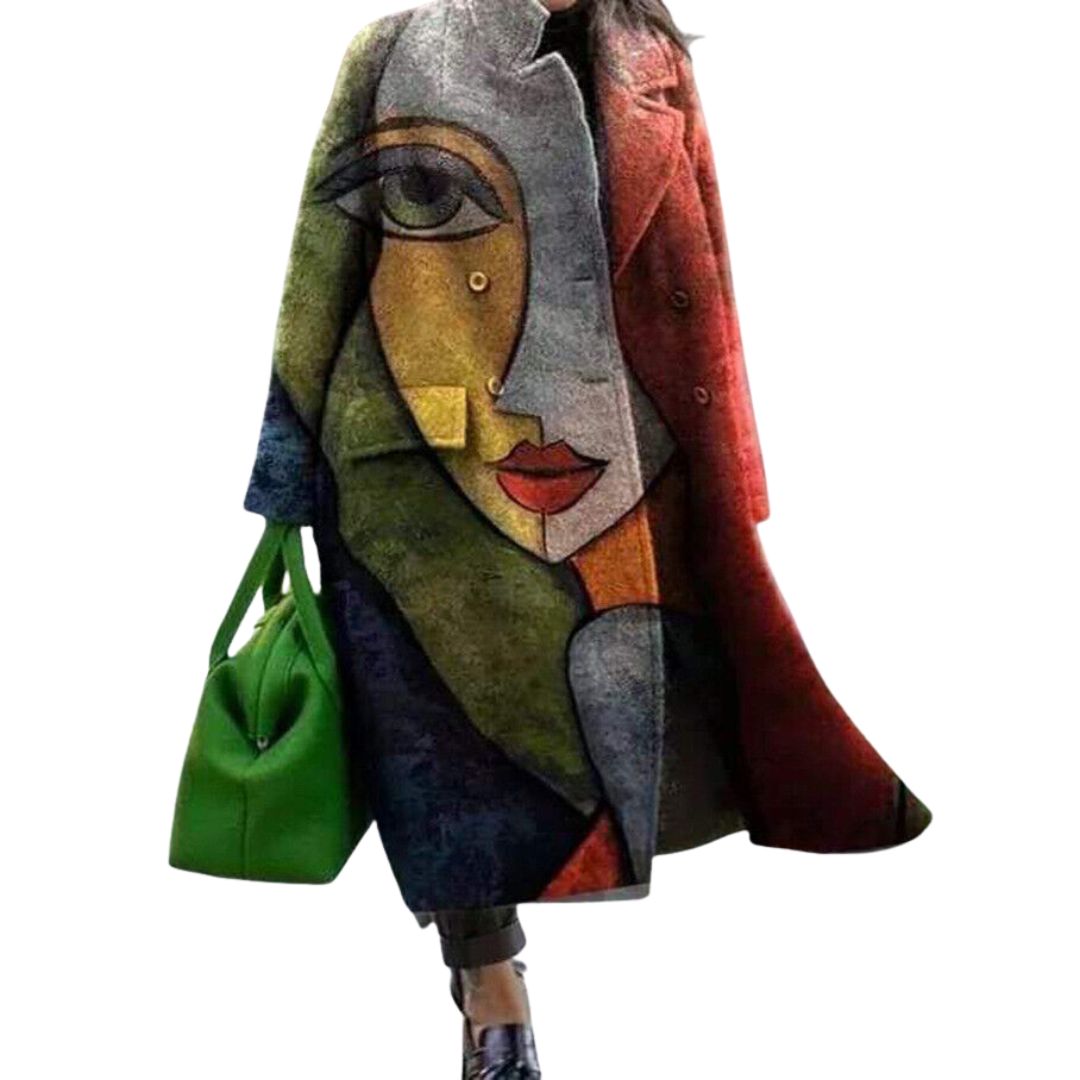 Luna | Oversized Plaid Wool Coat