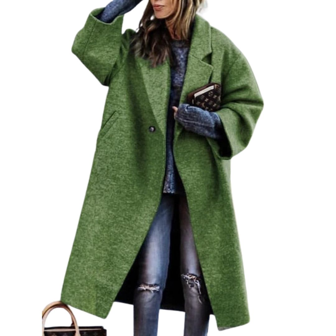 Luna | Oversized Plaid Wool Coat