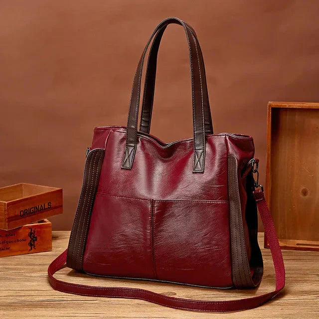 Mia | Stylish Oversized PU Leather Crossbody Bag