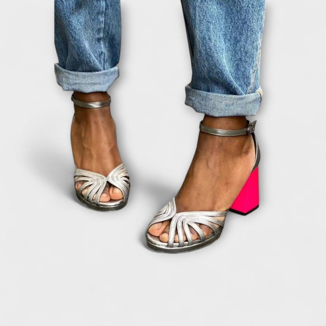 Naelle - Elegant Shiny Sandals