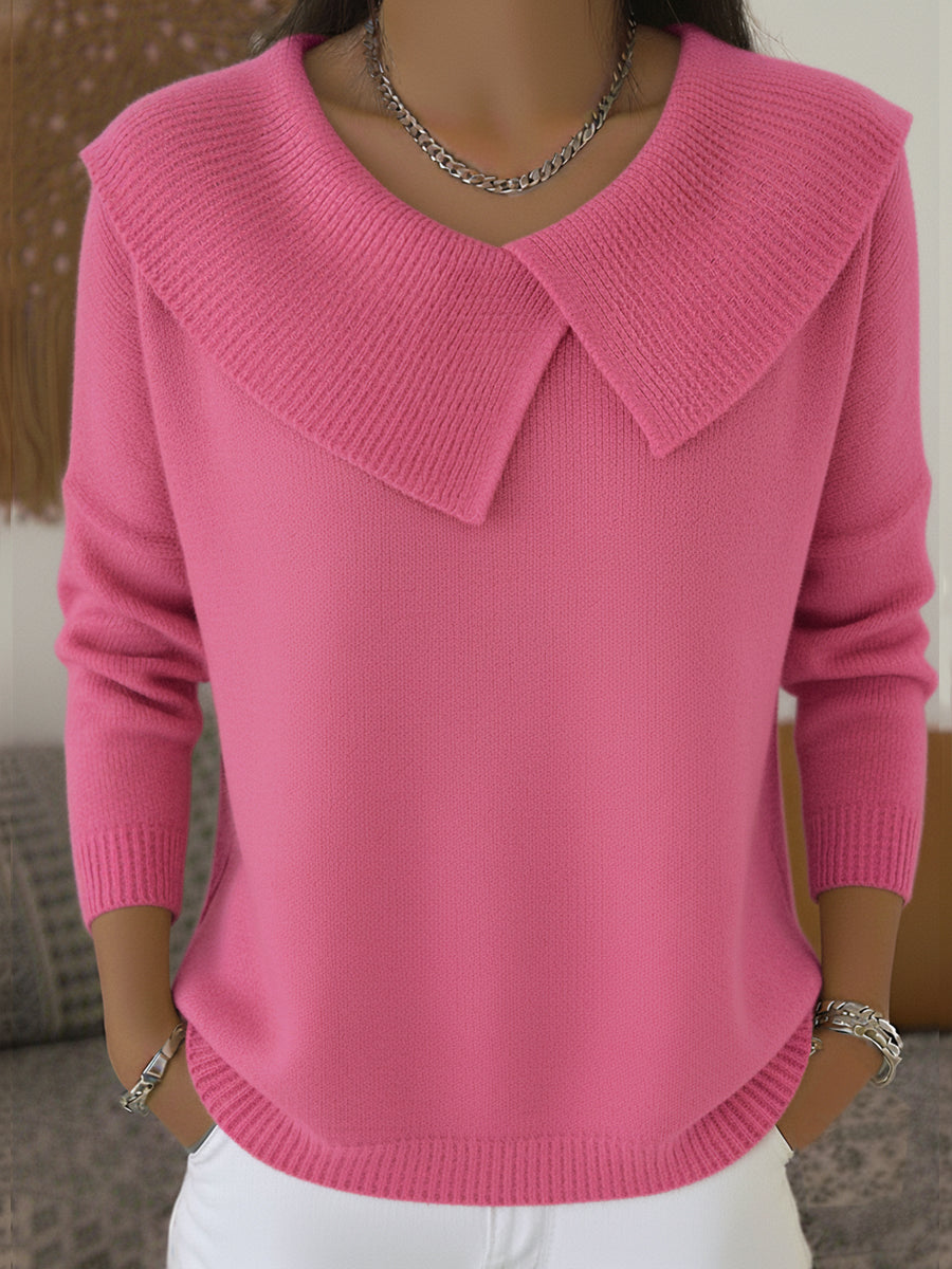 Cristina | Women's Christmas Sweater with Flap
