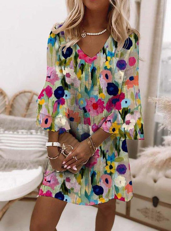 Ellana | Lovely Floral Mini Dress