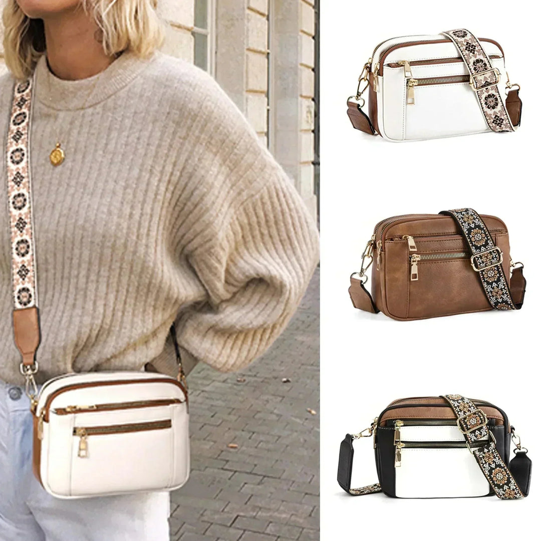 Olivia | Versatile Crossbody Bag with Adjustable Colorful Strap