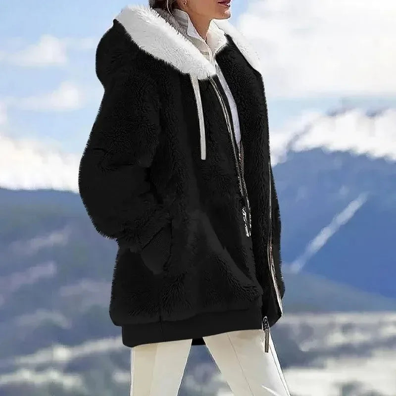 Andrea | Winter Jacket with Hood and Zipper