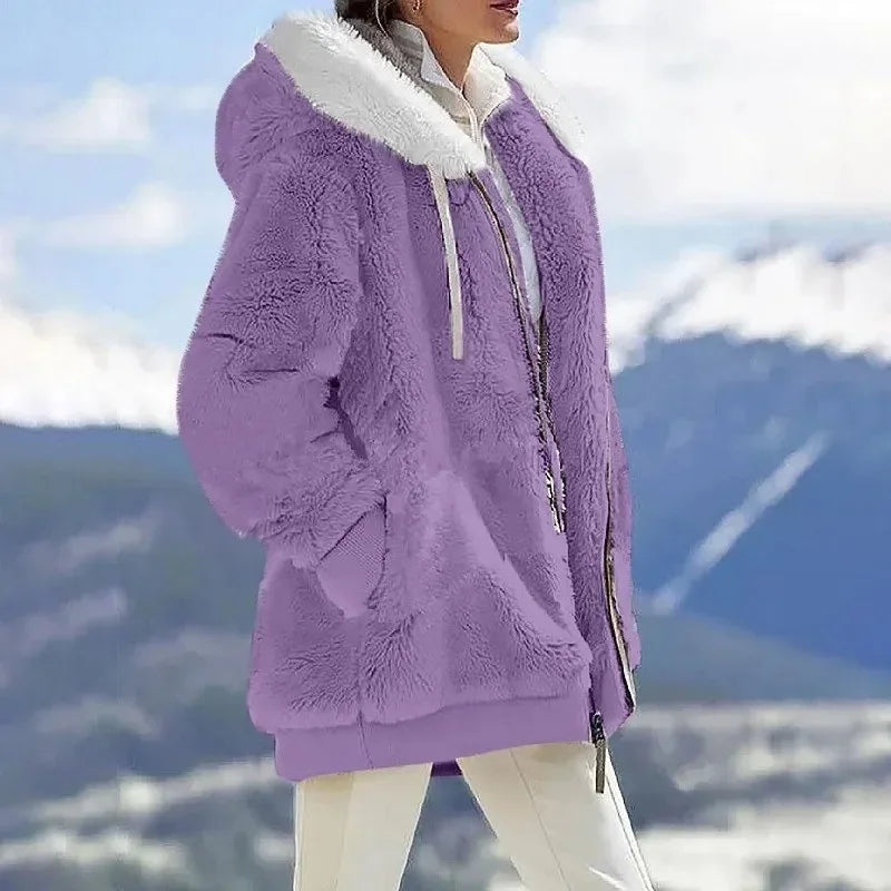 Andrea | Winter Jacket with Hood and Zipper