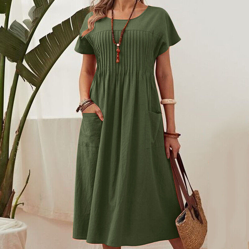 Hyacinth | Elegant Pleated Dress