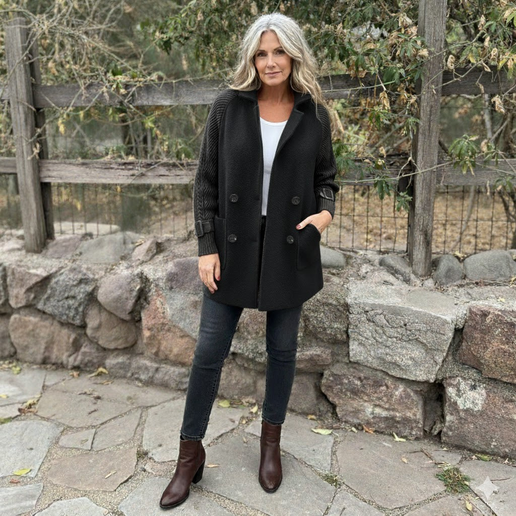 ISOLA™ | Mid-Length Double-Breasted Coat