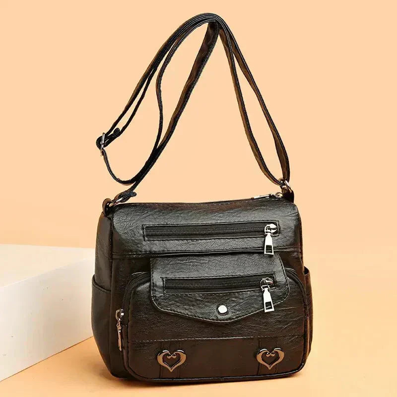 Harper | Chic Heart Detail Crossbody Bag